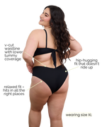Jennings V-Cut High-Waisted Bikini Bottom